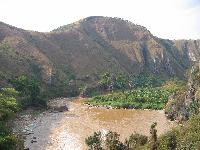 Robundu Falls - Kagera River ist nat. Grenze zwischen Ruanda und Tanzania